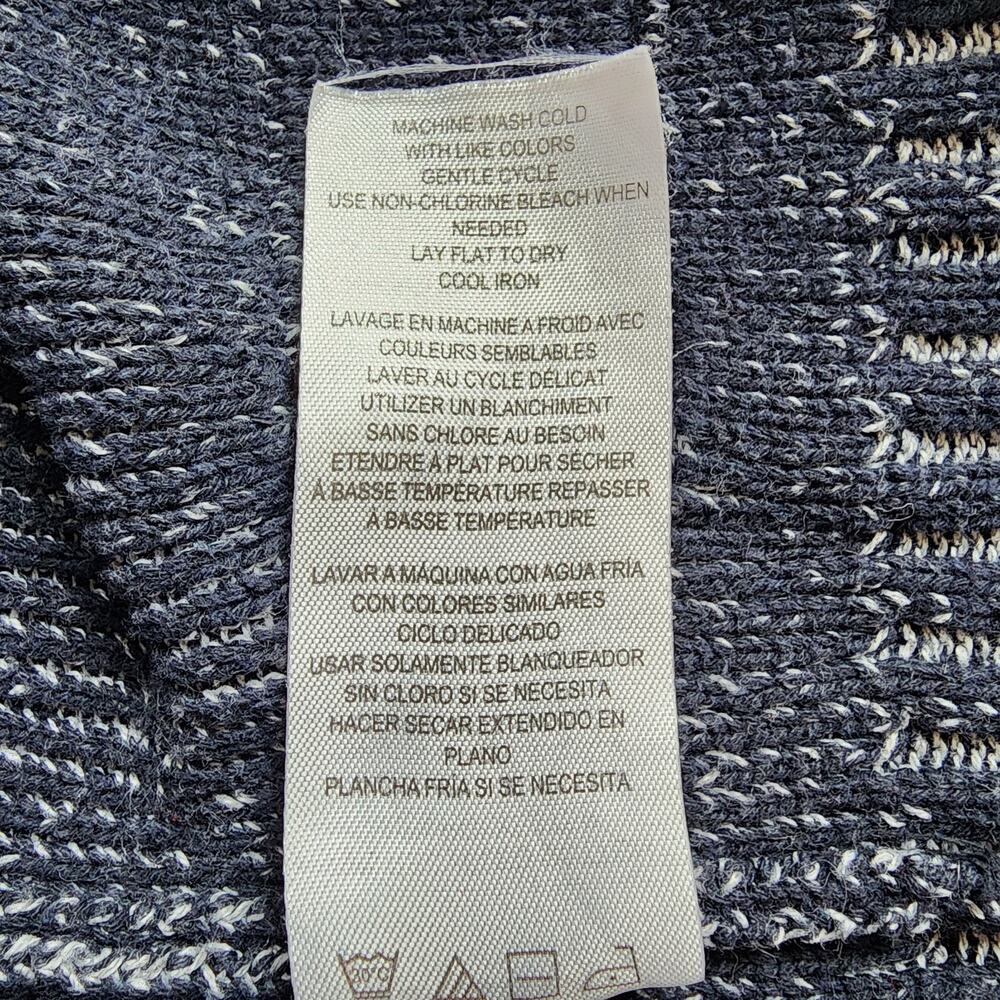 DKNY Jeans Hooded Sweater Mens Size 3XL Dark Blue Knit Pullover Heavy Warm - Picture 8 of 12